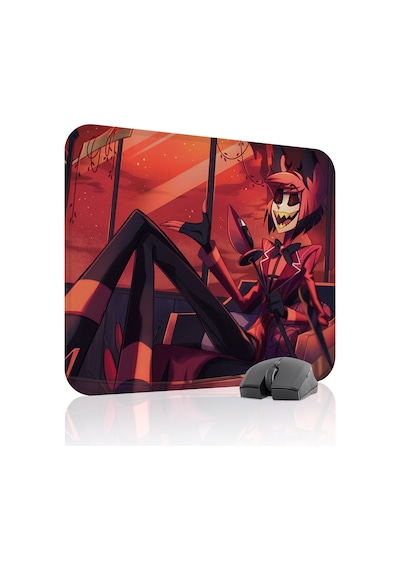 Hazbin Hotel Kaymaz Dikişli Kauçuk Oyuncu Mousepad V4 - 48x40 Xl Gaming Mouse Pad Fare Altlığı