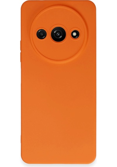 Newface - 63 - Xiaomi Redmi A3 4g Kılıf Nano İçi Kadife Silikon - Edntrend - - Turuncu