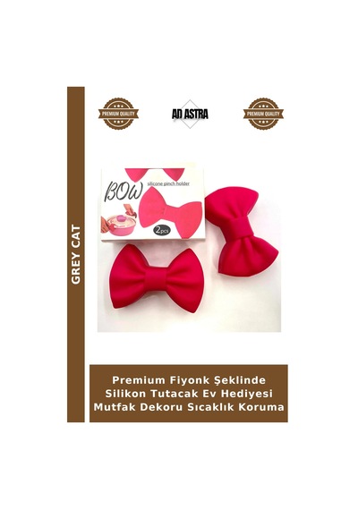 Premium Fiyonk Şeklinde Silikon Tutacak Ev Hediyesi Mutfak Dekoru Sıcaklık Koruma Çok Renkli