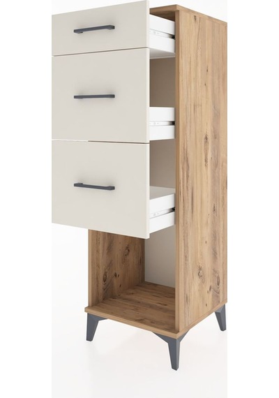 Hyperion Dolap 3 Çekmeceli 44x44x134 Çam-aytaşı Atlas Çam