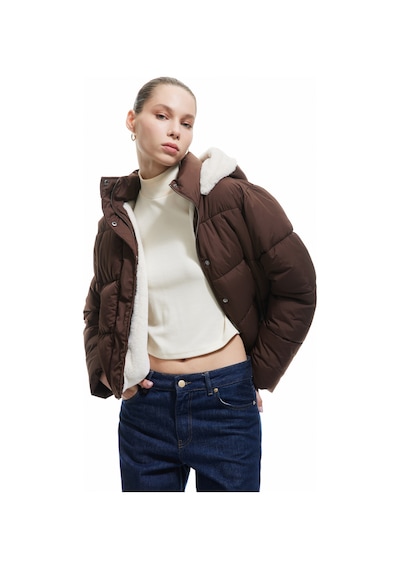 Koton Kapüşonlu Fermuarlı İçi Peluş Çıtçıt Düğmeli Cepli Şişme Mont Kahverengi 6wal20054ıw Kahverengi Koton Kapüşonlu Fermuarlı İçi Peluş Çıtçıt Düğmeli Cepli Şişme Mont Kahverengi 6wal20054ıw Kahverengi
