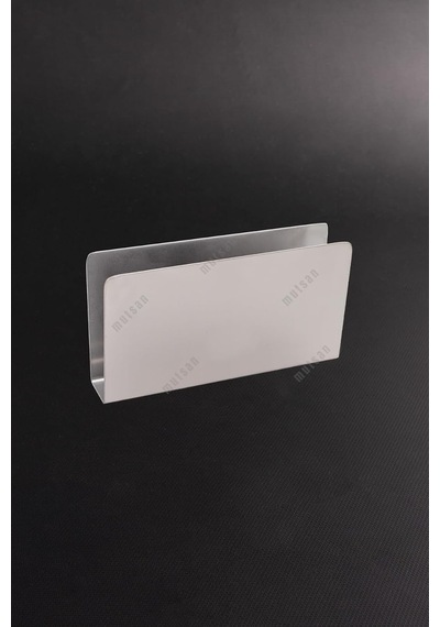 Paslanmaz Çelik Dikdörtgen Peçetelik - Çok Amaçlı/masaüstü Dekoratif Peçetelik - 13 X 7 Cm Çok Renkli