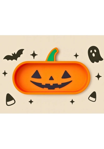 Halloween Balkabağı Tasarımlı Gözlük Tutucu Ve Çok Amaçlı Organizer
