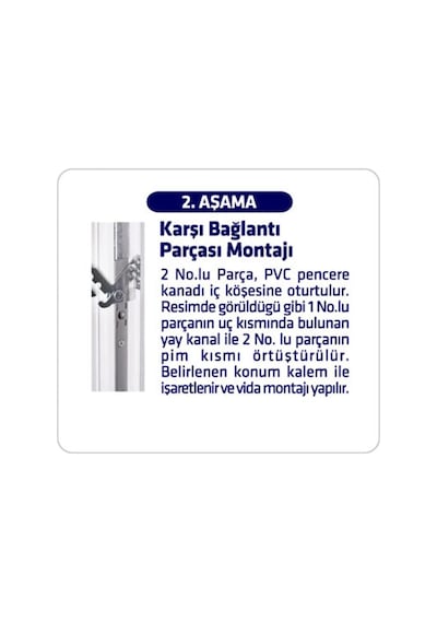 Eym Arwin Sol Açılım Kapı Pencere Kademeli Havalandırma Kolu Pvc Emniyet Kilidi Genel