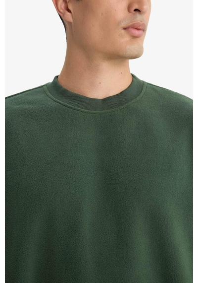 Defacto Relax Fit Bisiklet Yaka Polar Sweatshirt F3685ax25wngn536 Yeşil-gn536 Defacto Relax Fit Bisiklet Yaka Polar Sweatshirt F3685ax25wngn536 Yeşil-gn536