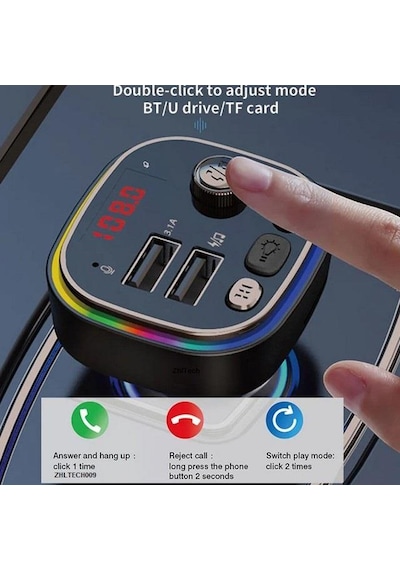 Zhltech Rgb Renkli Fm Mp3 Çalar C21 Silver