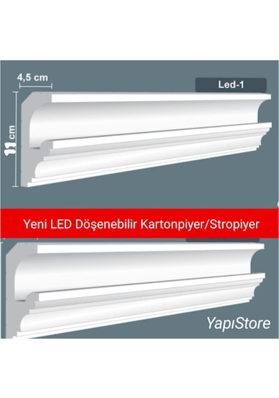 Stropiyer Kartonpiyer Led-1 Modeli Tavan Kaplama Işık Bandı