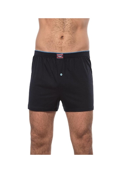 Özkan Underwear 6 Adet Özkan Erkek Pamuklu Şardonlu Düz Renk Boxer 0041 Lacivert