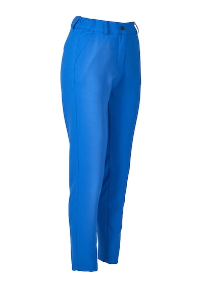 Ysatis Minimalist Kadın Pantolon - Yüksek Bel Düz Kesim Günlük & İş Saks