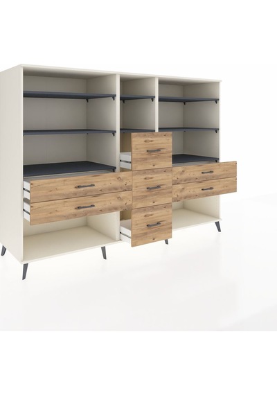 Kronos Dolap 8 Raflı 7 Çekmeceli 220x59x163 Aytaşı-antrasit/çam Aytaşı-antrasit/çam Kronos Dolap 8 Raflı 7 Çekmeceli 220x59x163 Aytaşı-antrasit/çam Aytaşı-antrasit/çam