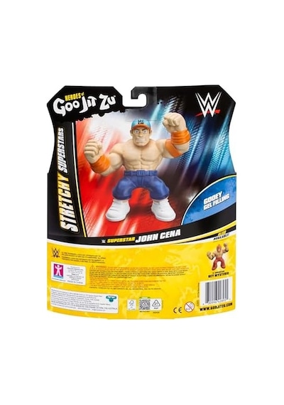 Esnek Figür - Goo Jıt Zu Wwe - John Cena - 11 Cm - Elastik Doku - 3 X Esnek