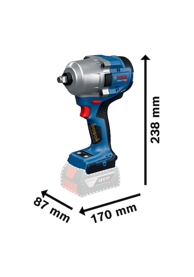 Bosch Gds 18v-780 1/2'' Akülü Somun Sıkma Akü Ve Şarj Yoktur 06019p4000