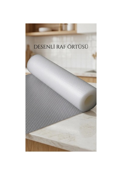 Şeffaf Kaymaz Raf Ve Çekmece Örtüsü 45x300 Cm Dolap İçi Koruma Resimdeki