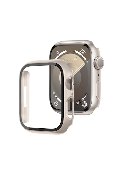 Novstrap Apple Uyumlu  Watch 7/8/9 Seri 45mm İle Starlight Yıldız Işığı Ekran Kasa Koruyucu Kapak
