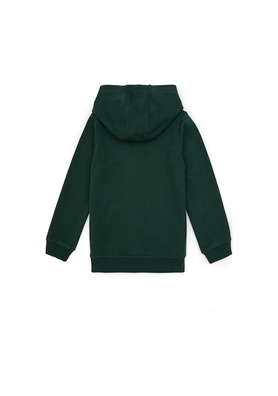 U.S. Polo Assn. Erkek Çocuk Koyu Yeşil Fermuarlı Kapüşonlu Sweatshirt 50316706-VR079