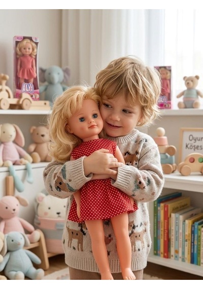 Alya Türkçe Konuşan Etkileşimli Eğitici Oyuncak Bebek 40 Cm Kafası Ve Kolları Et Bebek 41291199