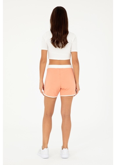 U.s. Polo Assn. Kadın Somon Şort Örme 50285890-vr047 Somon