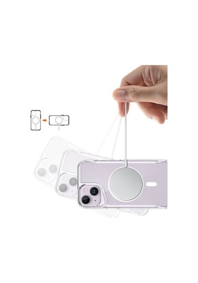 Case 4u  Apple iPhone Uyumlu 14 Pro Max Kılıf Darbe Emici Wireless Kablosuz Şarj Destekli 2.0mm T-max Diğer