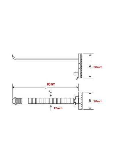 ACT-22 Yapışkanlı Ayarlanabilir Kablo Bağı
