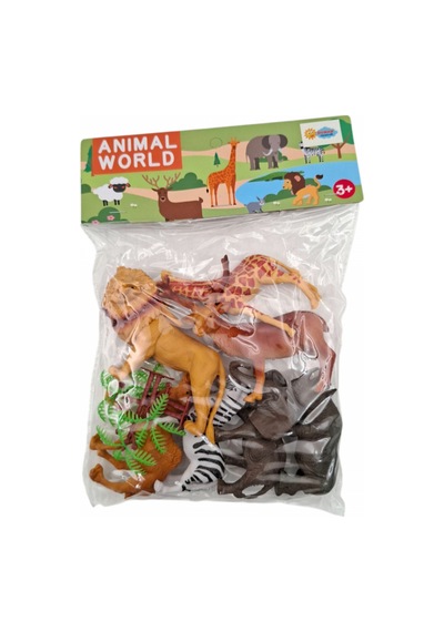 Duman Oyuncak Animal World Safari Vahşi Hayvanlar Figür Seti Eğitici Oyuncak 3+ Yaş
