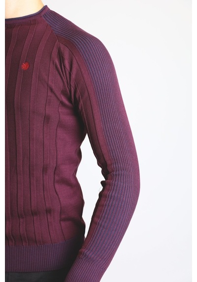 Rainsnow Raınsnow Erkek Triko Kazak Bordo (504887889) Bordo
