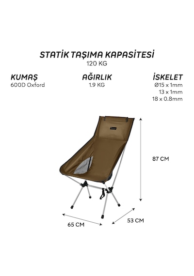 Freecamp Waylay Katlanır Sandalye-kahverengi