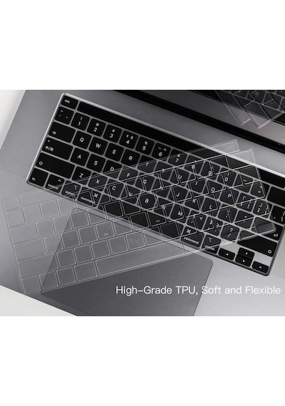 Apple Uyumlu MacBook Air M2 13.6inç A2681 Silikon Klavye Koruyucu