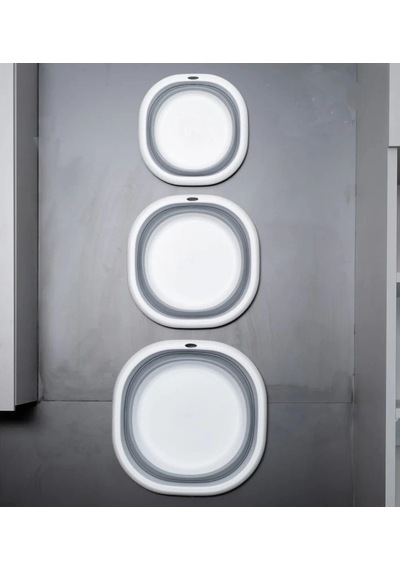 Orret Home Katlanabilir Silikon Badya,akordiyon Plastik Leğen,katlanabilir Leğen 31x31 Genel