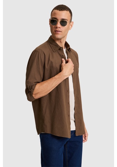 U.S. Polo Assn. U.s. Polo Assn. Erkek Kahverengi Gömlek Basic 50320262-vr029 U.S. Polo Assn. U.s. Polo Assn. Erkek Kahverengi Gömlek Basic 50320262-vr029