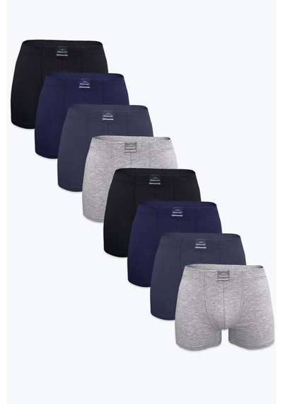 Malabadi Erkek 8'li Karma Premium Collection Modal Boxer 8m251
