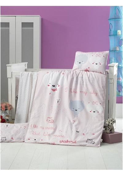 Komfort Home Bebek Uyku Seti %100 Pamuk (Yorgan Ve +2 Yastıklı) (262440103)