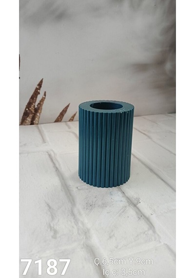 Yy7187 Küçük Çizgili Tealight Silikon Kalıp
