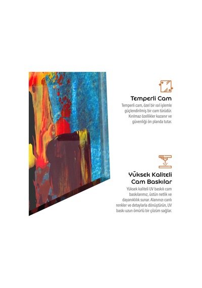 Rokoko Tarzı Boyamalı Cam Duvar Tablosu - Modern Sanat İle Dekoratif Duvar Süslemesi Ro5169955