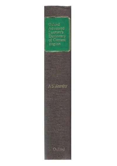 Oxford Advanced Learner's Dictionary Of Current English Ciltli