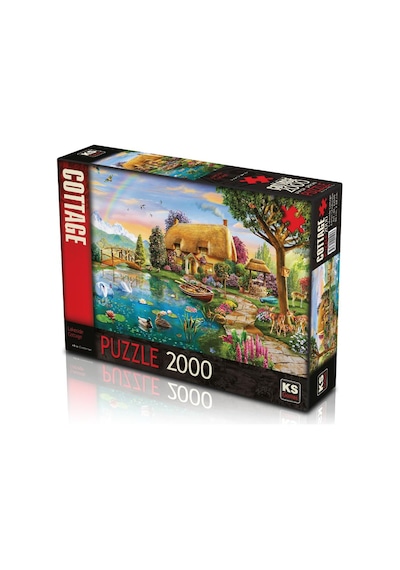 Ks Games Puzzle 2000 Parça Lakesıde Cottage 22505