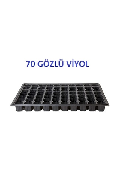 70 Li Plastik Viyol Çimlendirme Viyolü + Tohum