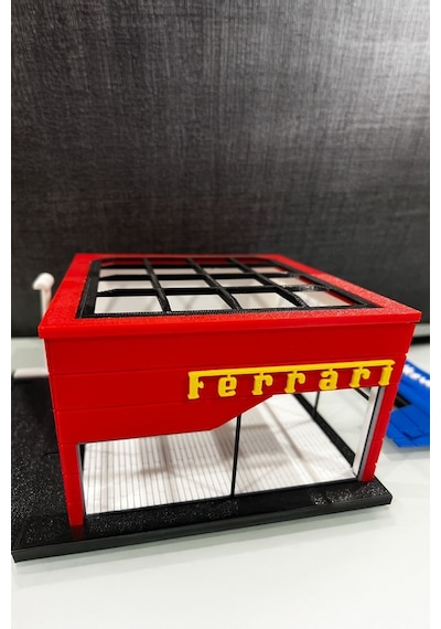 Ferrari Showroom Tasarımlı Dekoratif Diorama 1:64