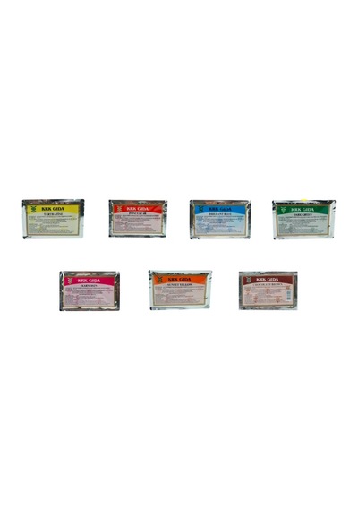 Krk Gıda Boyası Sarı + Kırmızı + Yeşil + Mavi + Turuncu + Pembe + Kahve 7 x 9 G