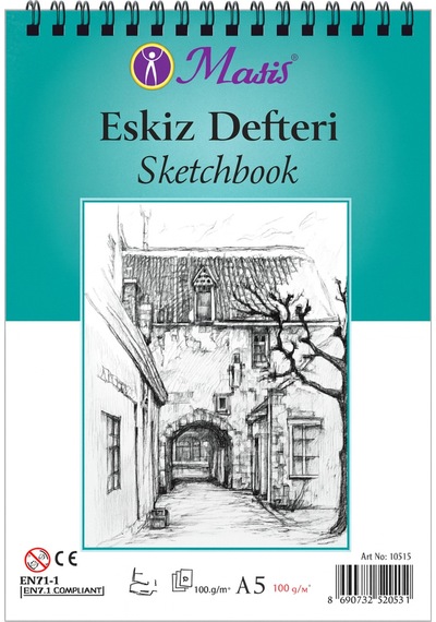Eskiz Kalem Hb, B, 2b, 3b, 4b, 5b, 6b, 8b Ve Defter Seti A5 90 Gr