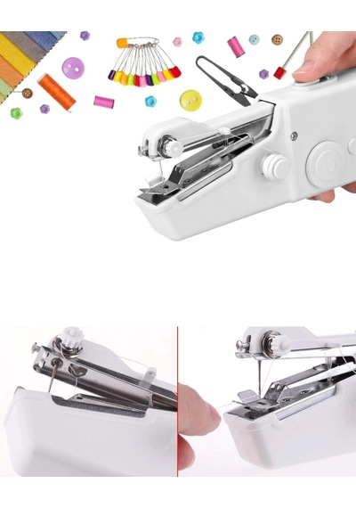 Pratik Mini Dikiş Makinesi 1 Adet Perde Ve Kıyafet Onarımı İçin Diğer