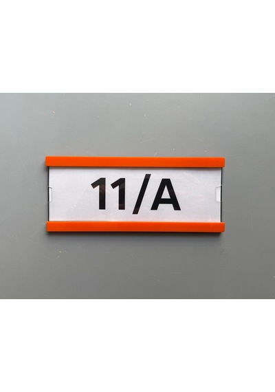 Okul Sınıf Kapı Numarası Ve İsimliği 21x9 Cm - Turuncu - Kolay Değiştirilebilir