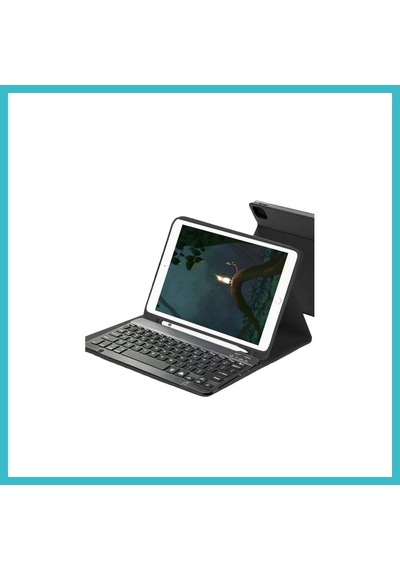 Bezos Samsung Galaxy Uyumlu X730 Tab S11 Kılıf Kc01 Smart Klavyeli Tablet Kılıfı - Siyah Dfnbez