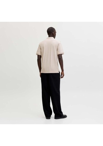 Jack & Jones Jack&jones Basic Erkek Bej Polo Yaka Tişört