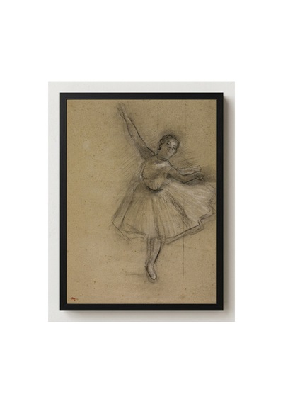Klasik Sanat Degas Dönen Dansçı Çerçevesiz Poster 21x30 Cm A4 Tablo Klasik Sanat Yağlı Boya