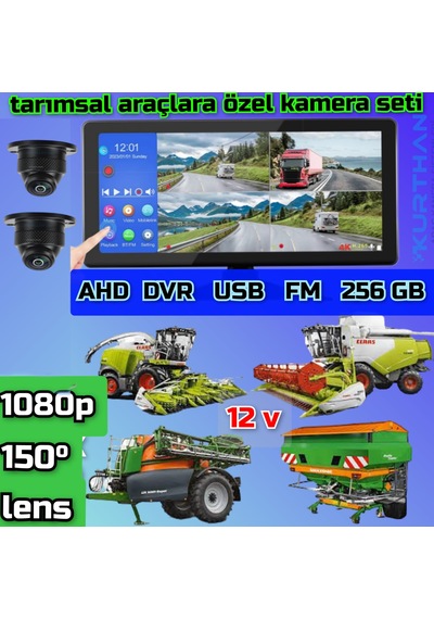 Dokunmatik Dvr Ekran 2 Adet 1080p Ahd 150'' Ultra Mini Kamera