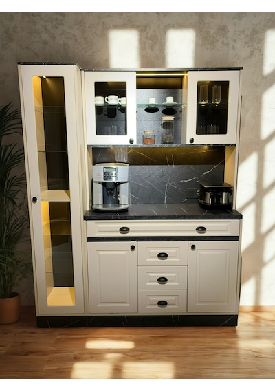 Mikel Masalı Siyah - Fildişi Kahve Köşesi Led Aydınlatmalı %100 Mdf 160 45 200 Çok Renkli Mikel Masalı Siyah - Fildişi Kahve Köşesi Led Aydınlatmalı %100 Mdf 160 45 200 Çok Renkli