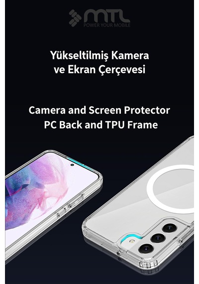 Samsung S22 Plus Şeffaf Magsafe Kılıf Mtl Safe