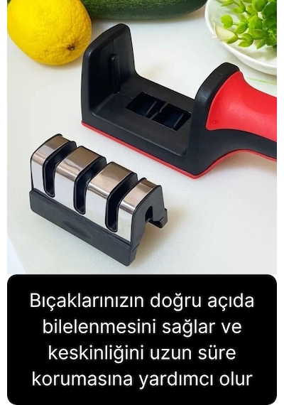 Profesyonel Bileme Aleti 3 Açılı Aşamalı Çok Fonksiyonlu Elmas Seramik Tungsten Çelik El Bıçakları