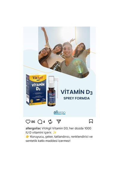 Vitagil Puff Vitamin D3 1000 Iu 20 Ml