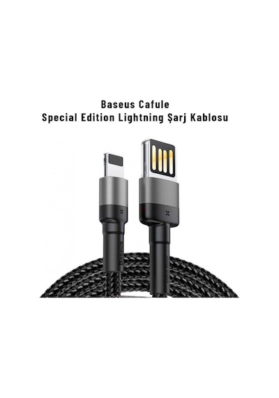Baseus Cafule Lightning Micro Usb Type-C Telefon Şarj Kablosu